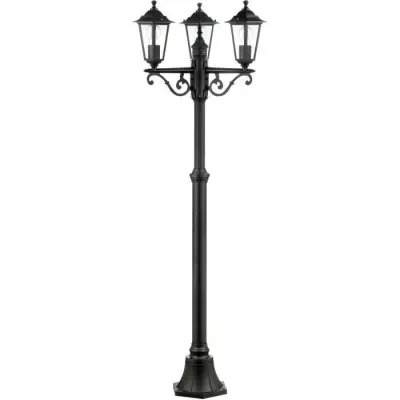 Lampadaire extérieur 3L CARLEEN - BRILLIANT - noir - métal/verre - 200x61cm