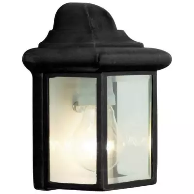 Applique extérieure NISSIE noir E27 1x40W - Design élégant