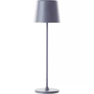 Lampe à poser LED KAAMI BRILLIANT - Design métallique - Gris