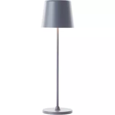 Lampe à poser LED KAAMI BRILLIANT - Design métallique - Gris