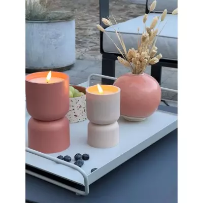 Lampe d'extérieur BRILLIANT LOVERE - Forme bougie - 3 W - Terre cuite