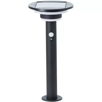 Lampe de jardin LED solaire avec détecteur de mouvement - Noir