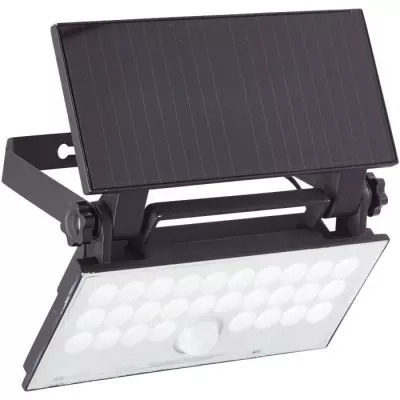 Applique extérieure BRILLIANT LUTON LED solaire 4W Noir