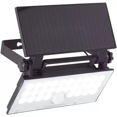 Applique extérieure BRILLIANT LUTON LED solaire 4W Noir