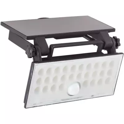 Applique extérieure BRILLIANT LUTON LED solaire 4W Noir