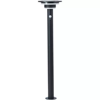 Potelet extérieur LED solaire - BRILLIANT GARVINA - Détecteur de mouvement - 4W - Noir