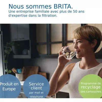 Carafe filtrante BRITA Style XL grise (3,6L) - Efficacité MAXTRA PRO