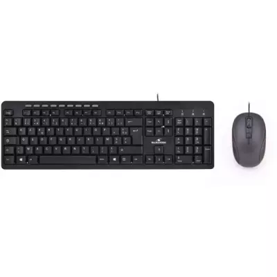 Pack Clavier Souris BLUESTORK - Noir, Filaire - Compact et Performant