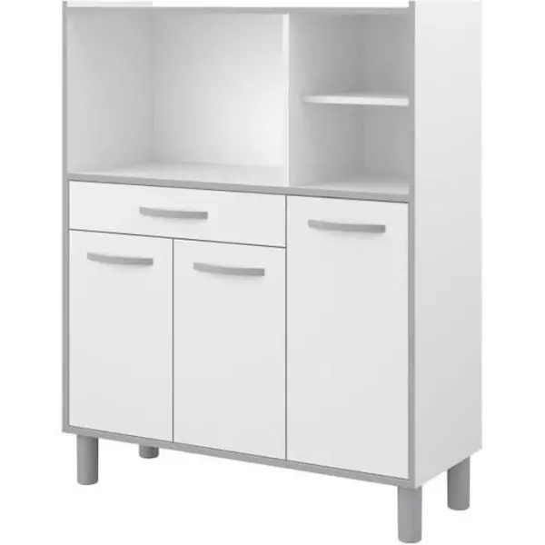 Buffet combiné de cuisine L 101cm Blanc - OSLO