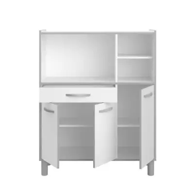 Buffet de cuisine OSLO 101cm Blanc - Made in France