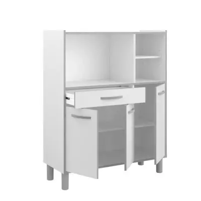 Buffet de cuisine OSLO 101cm Blanc - Made in France