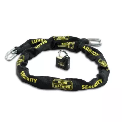 Chaîne antivol BURG WACHTER SKM 6/90/NI40 - 90 cm, acier cémenté 6 mm