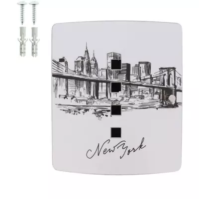 Boîte à clés BURG-WÄCHTER 6204/10 Ni Skyline NY - Compact et sécurisé