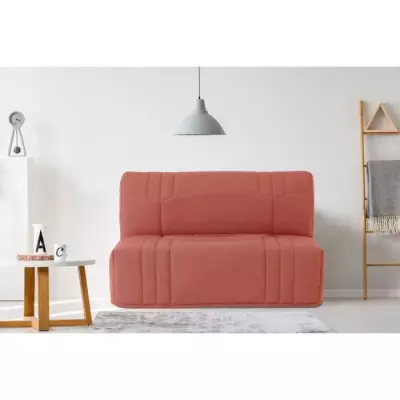 Banquette BZ DREAM en tissu 100% coton terracotta - Couchage 140x190 cm
