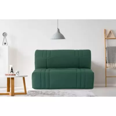 Banquette BZ DREAM - Confort moelleux - Vert forêt - 140x190 cm