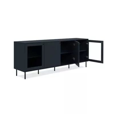 Meuble TV CARACAS Bleu Navy - 180 x 68 x 40 cm