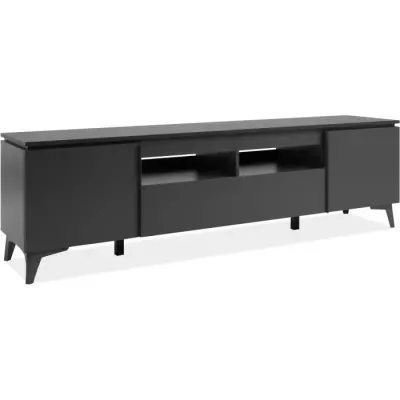 Meuble TV Bertrix 56A - Ardoise / anthracite - Design élégant