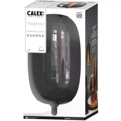 Ampoule LED E27 - CALEX - Filament flexible - 4W - Noir