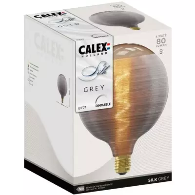 Ampoule LED E27 - CALEX - G125 - Filament en spirale - 4W