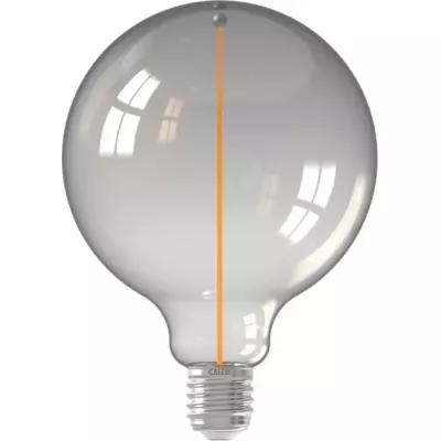 Ampoule LED E27 CALEX MAGNETO G125 - Filament droit 3,4W - Titanium