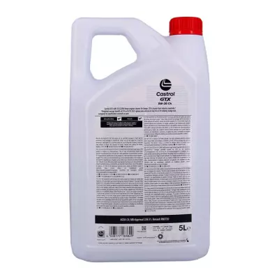 Huile moteur CASTROL GTX 5W-30 C4 5L - Performances exceptionnelles