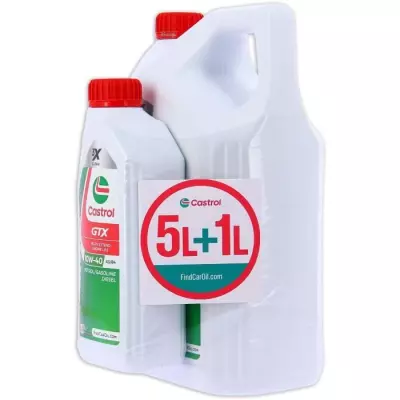 Huile Moteur CASTROL GTX 10W-40 A3/B4 5L+1L - Performances exceptionnelles