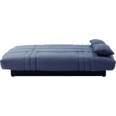 Canapé convertible 3 places THELMA - Bleu foncé - L190 x P92 x H96 cm