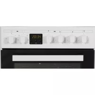 Cuisinière vitrocéramique blanc 4 feux Continental Edison - Compacte et élégante