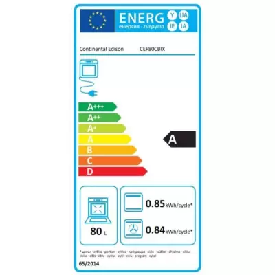 Four encastrable catalyse - CONTINENTAL EDISON - Noir et inox - Efficace et compact