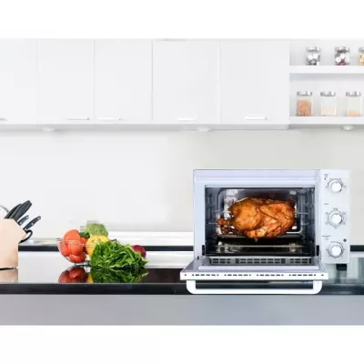 Mini-four électrique 35L blanc Continental Edison - Rotissoire et Convection naturelle