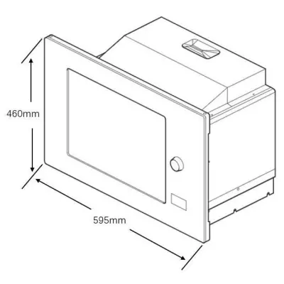 Micro-ondes combiné encastrable 34L Inox - Continental Edison