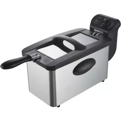 Friteuse 3 L CONTINENTAL EDISON CERFR3IN2 - 2000W - Inox - Puissante et Compacte