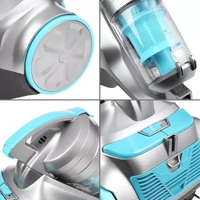 Aspirateur traîneau sans sac Continental Edison - Silencieux 800W - Bleu