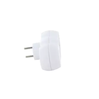 Lot 2 domino CHACON - 2 prises 16A avec USB-A + USB-C - Blanc