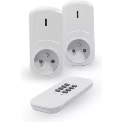 Prises télécommandées CHACON on/off avec télécommande - Contrôle facile