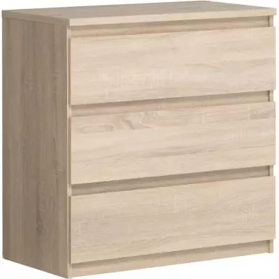 Commode CHELSEA 3 Tiroirs - Chêne naturel - Style responsable
