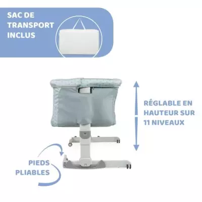 Berceau cododo Next2Me Dream Sage - Spacieux et pratique