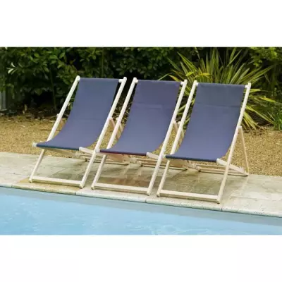 Chilienne agrafée JARDIN PRIVE MONTE CARLO Ardoise - Confort et style pour se détendre au soleil