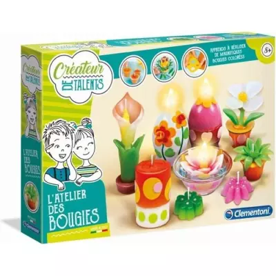 Coffret créatif Clementoni - L'atelier des bougies - À partir de 7 ans