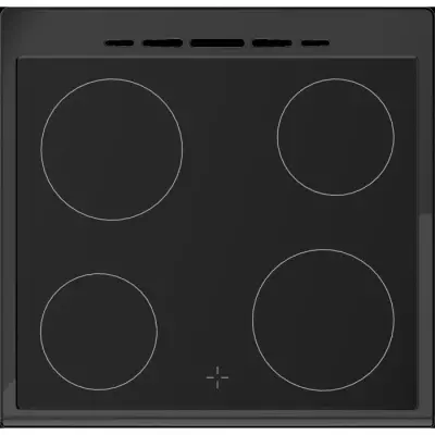 Cuisinière vitrocéramique Continental Edison - 4 feux - Noir