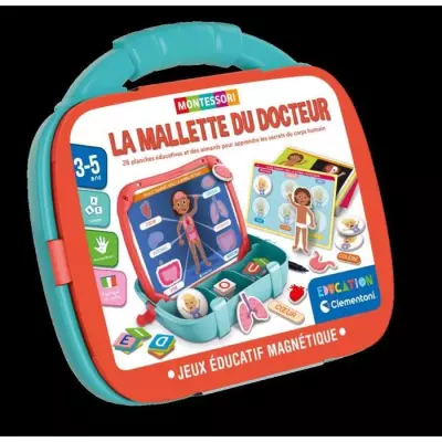 CLEMENTONI - Mallette magnétique Corps et émotions - Pour 2 ans