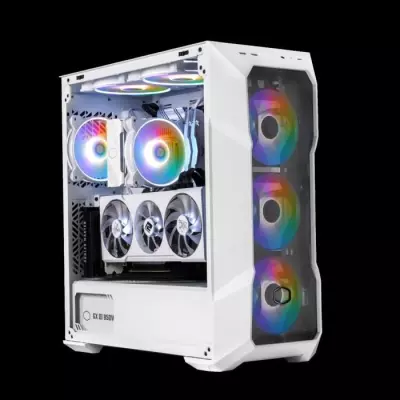 Boitier PC COOLER MASTER TD500 Mesh blanc - Design puissant