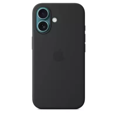 Coque en silicone avec MagSafe pour iPhone 16 - Black