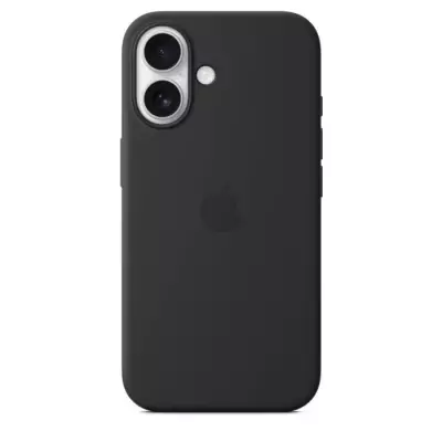 Coque en silicone avec MagSafe pour iPhone 16 - Black