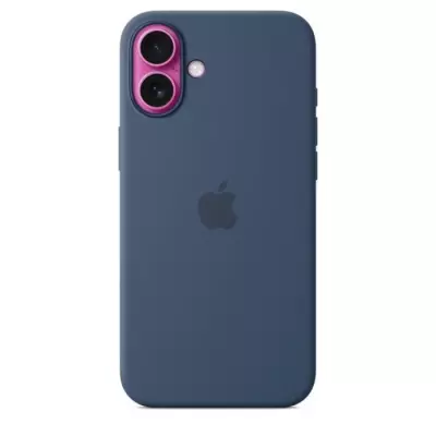 Coque en silicone avec MagSafe pour iPhone 16 Plus - Denim