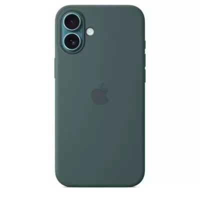 Coque iPhone 16 Plus Silicone avec MagSafe - Vert Lac