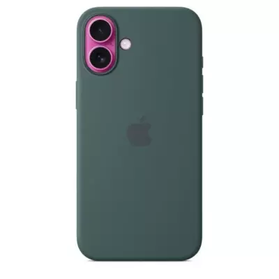 Coque iPhone 16 Plus Silicone avec MagSafe - Vert Lac