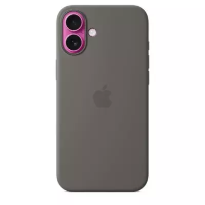Coque en silicone APPLE iPhone 16 Plus avec MagSafe - Stone Gray
