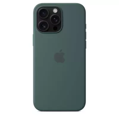 Coque Silicone MagSafe pour iPhone 16 Pro Max - Lake Green