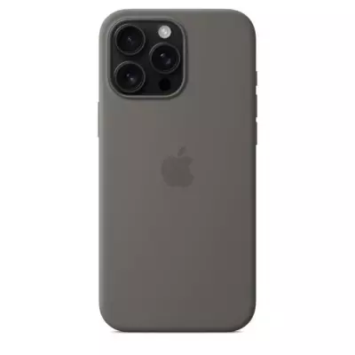 Coque Silicone MagSafe pour iPhone 16 Pro Max - Stone Gray